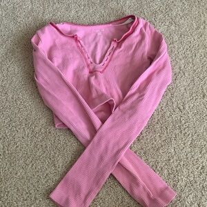 Urban outfitters out from under pink long sleeve top